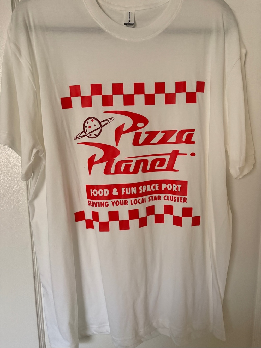 White & Red Graphic T-Shirt